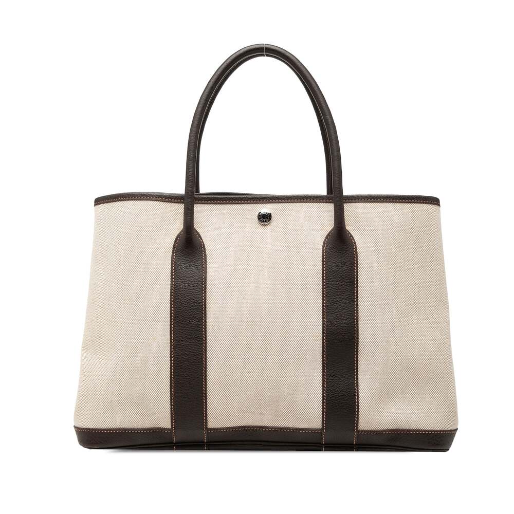 Hermes Garden Party Tote Toile And #266635H22B